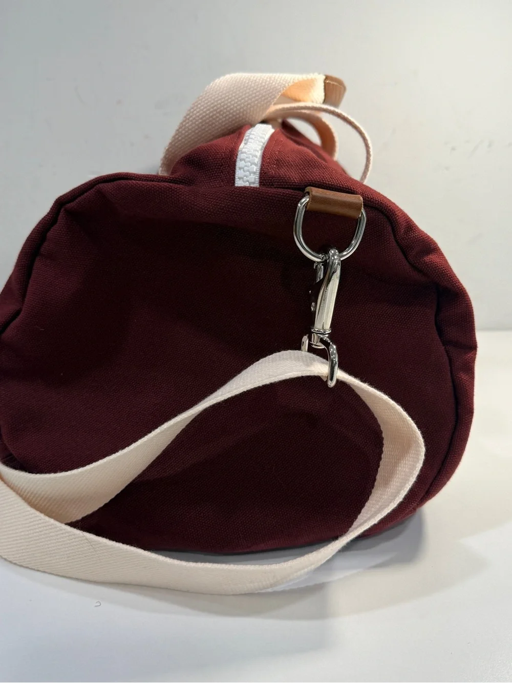 Hudson Sutler Canvas Duffel Bag MVRCS 1998 Classic Burgundy Khaki Weekender
